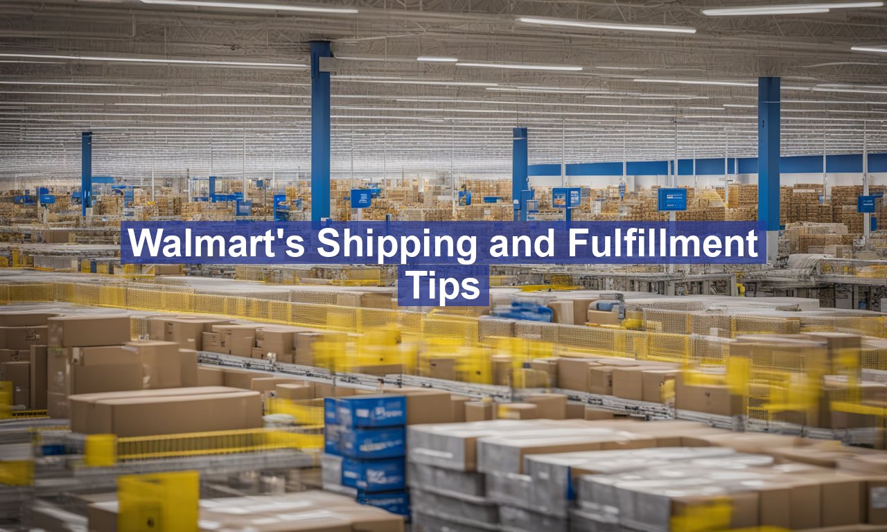 Walmart's Shipping and Fulfillment Tips