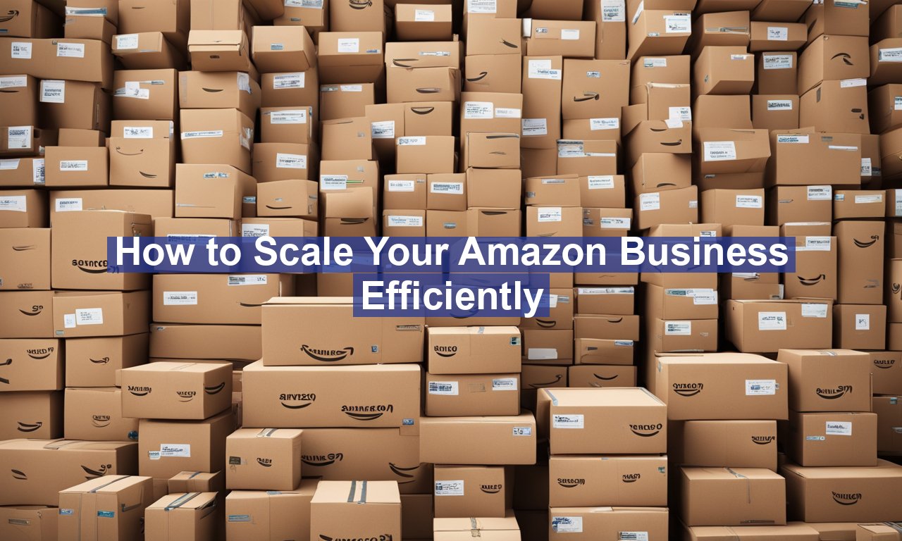 How to Scale Your Amazon Business Efficiently