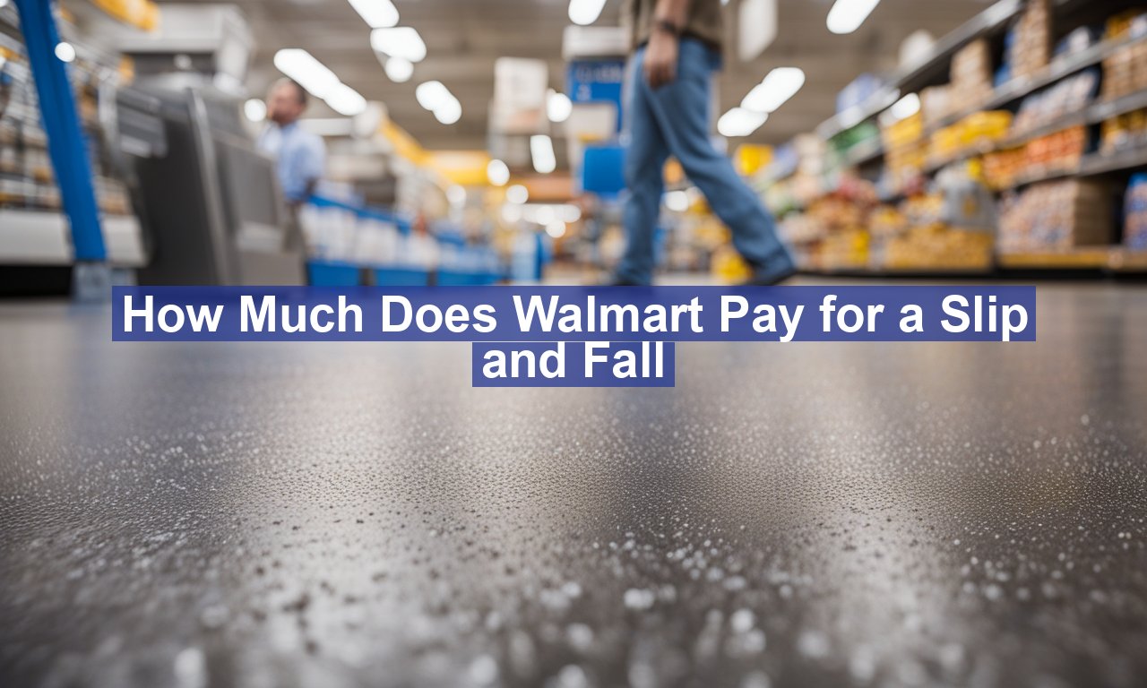 How Much Does Walmart Pay for a Slip and Fall