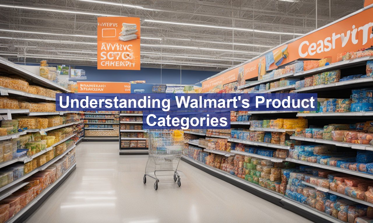 Understanding Walmart's Product Categories