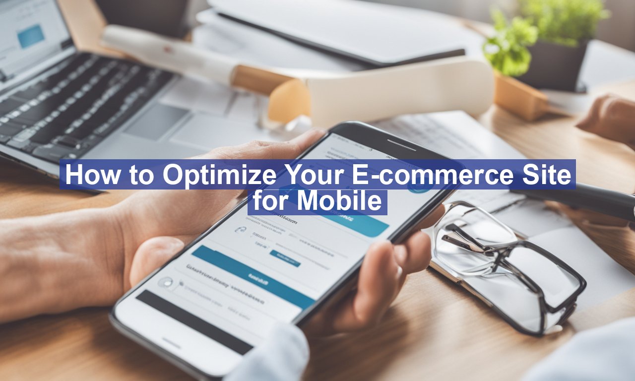 How to Optimize Your E-commerce Site for Mobile