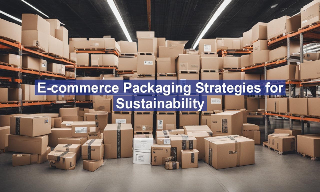 E-commerce Packaging Strategies for Sustainability