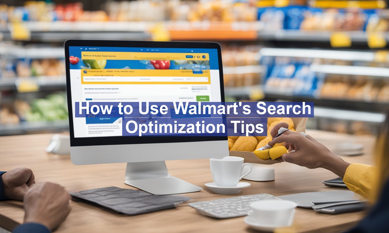 How to Use Walmart's Search Optimization Tips