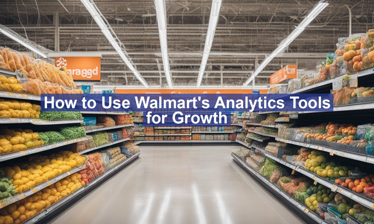 How to Use Walmart's Analytics Tools for Growth