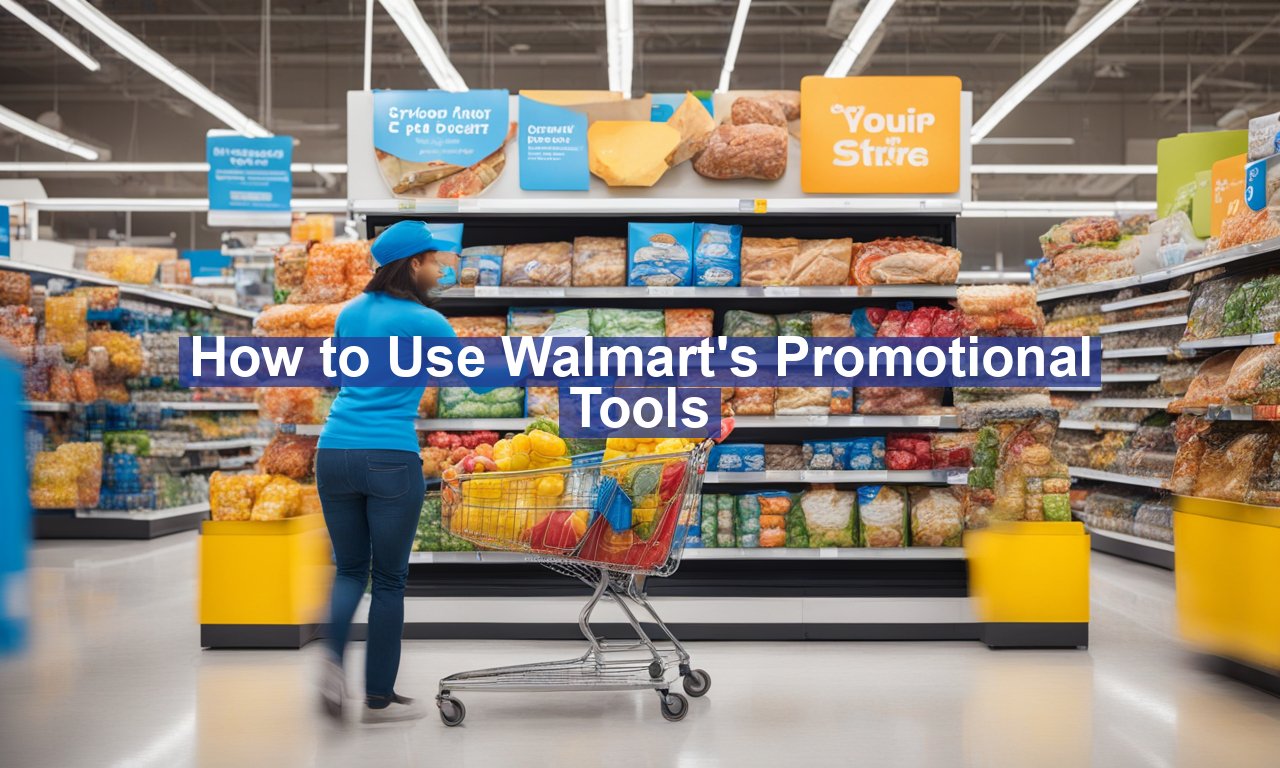 How to Use Walmart's Promotional Tools