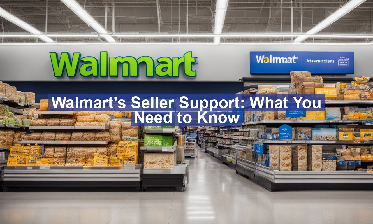 Walmart's Seller Support: What You Need to Know