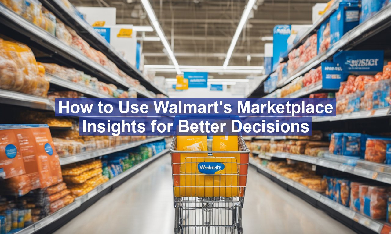 How to Use Walmart's Marketplace Insights for Better Decisions