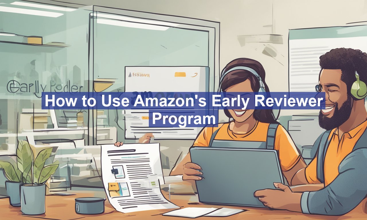 How to Use Amazon's Early Reviewer Program