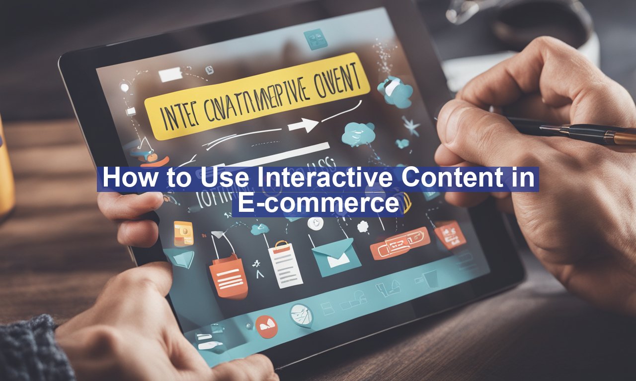 How to Use Interactive Content in E-commerce