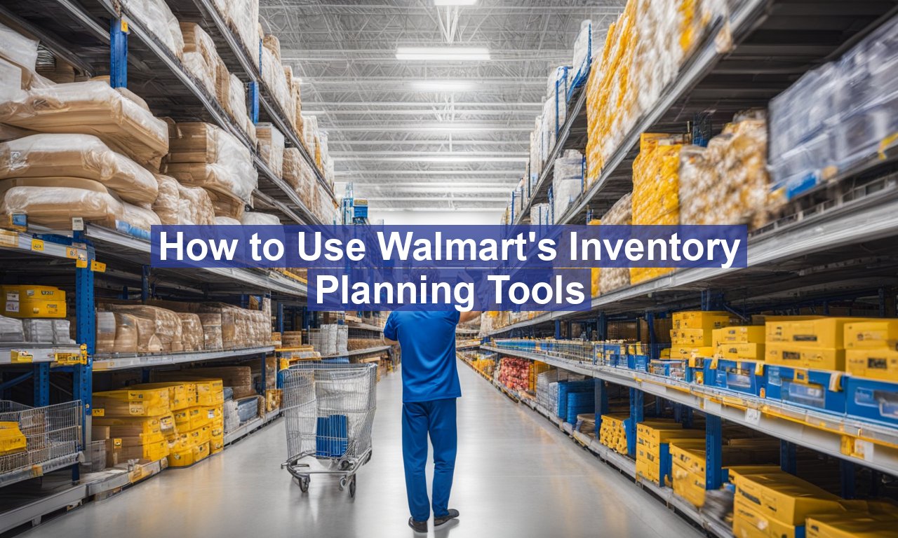 How to Use Walmart's Inventory Planning Tools