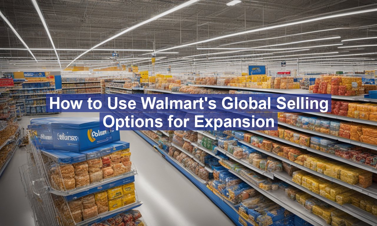 How to Use Walmart's Global Selling Options for Expansion