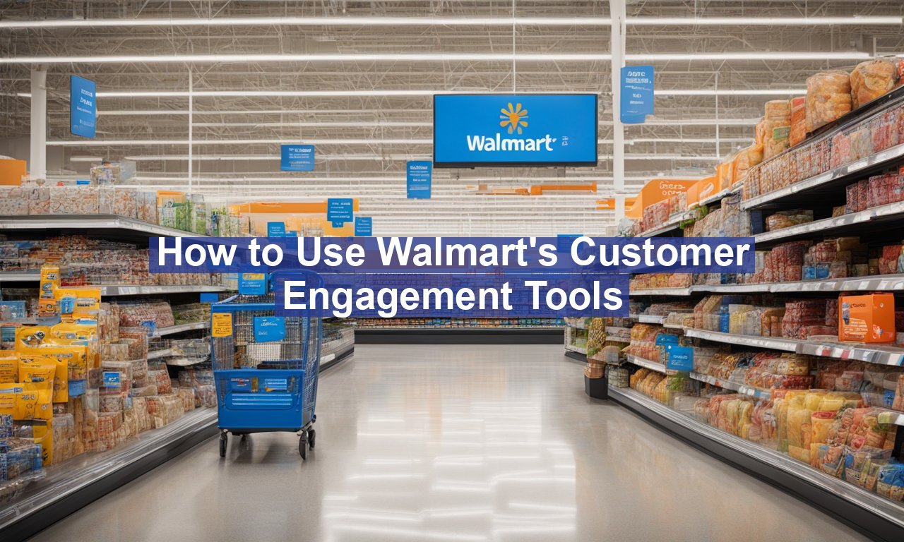 How to Use Walmart's Customer Engagement Tools