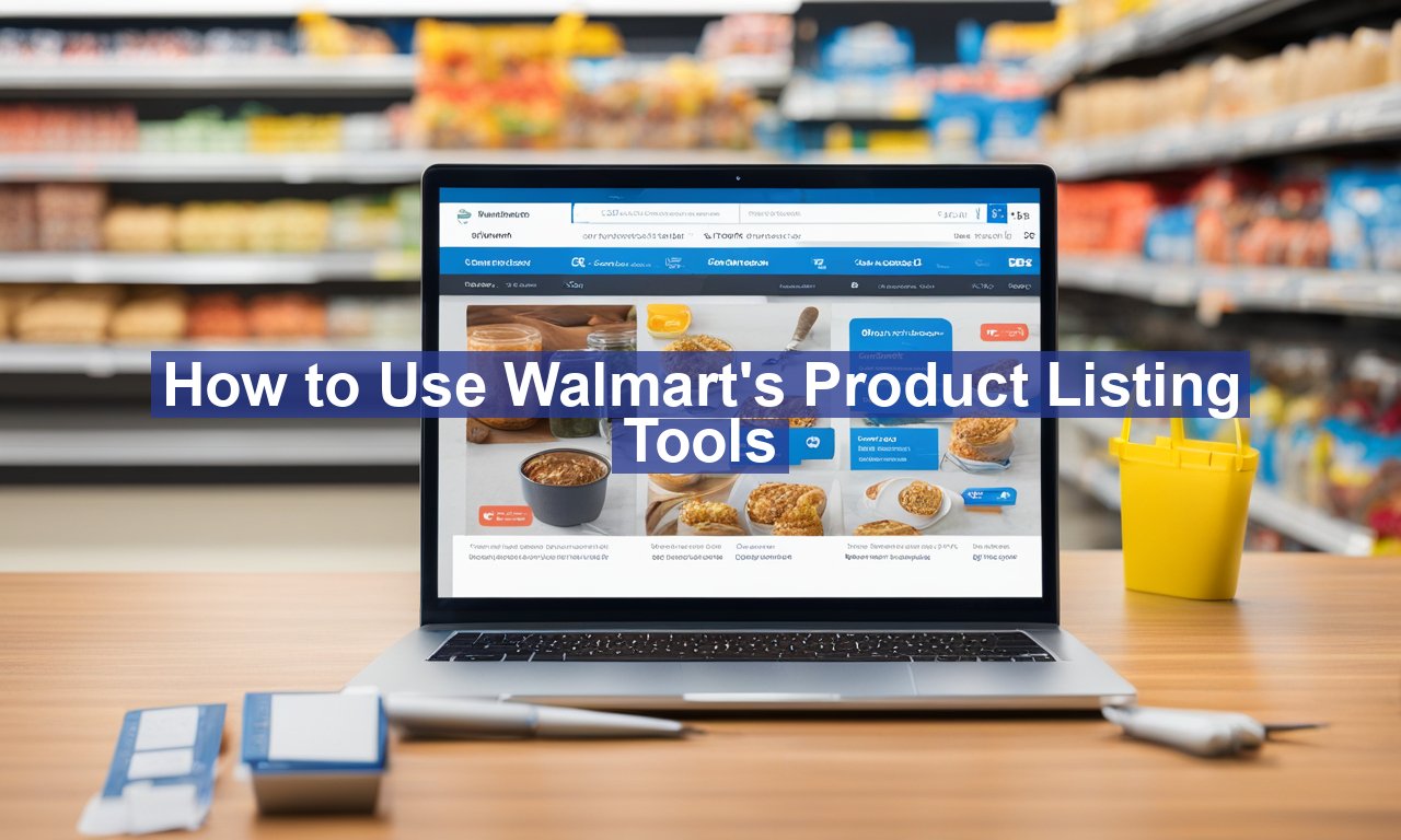 How to Use Walmart's Product Listing Tools