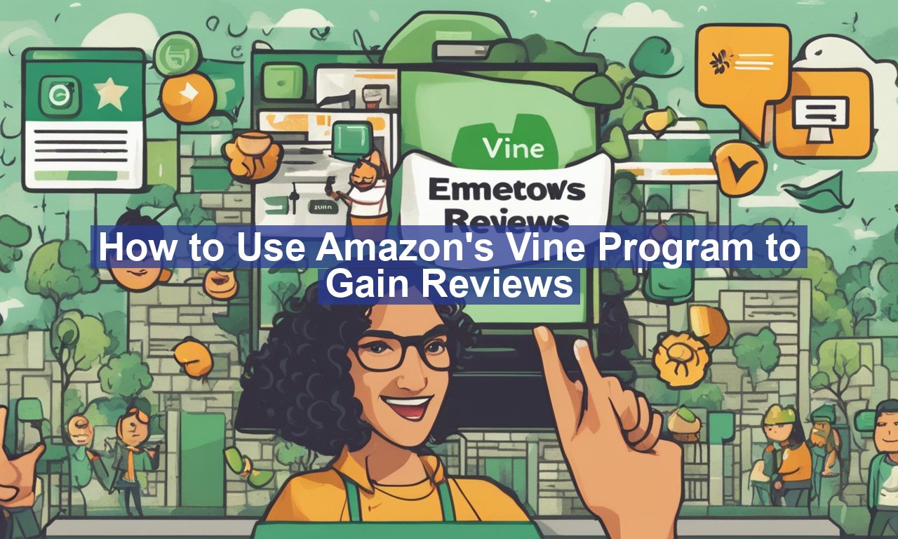 How to Use Amazon's Vine Program to Gain Reviews