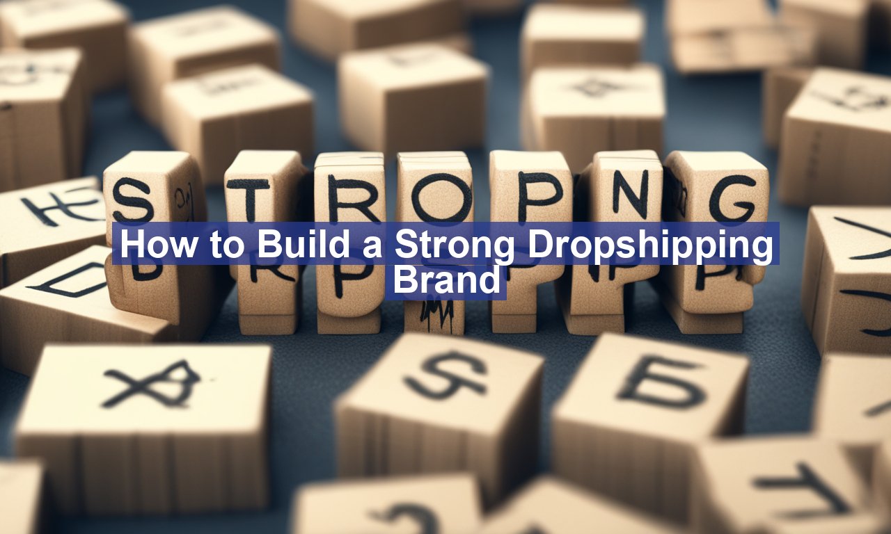 How to Build a Strong Dropshipping Brand