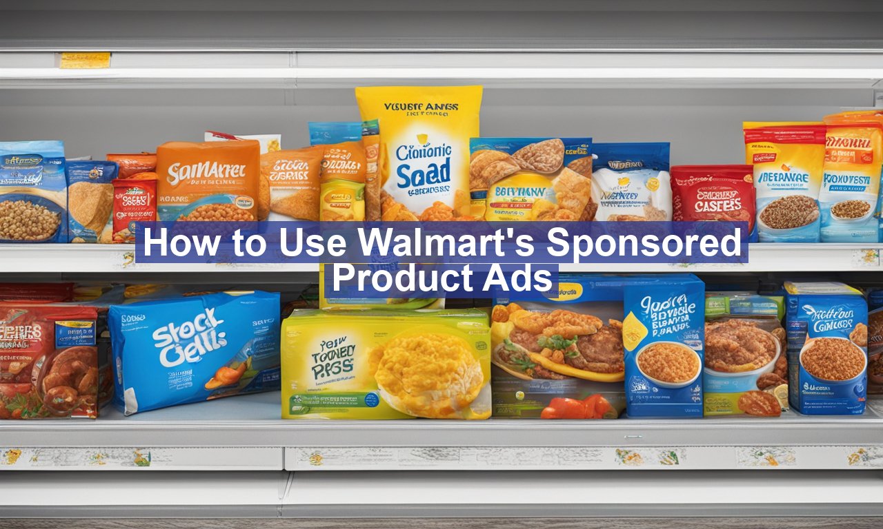 How to Use Walmart's Sponsored Product Ads