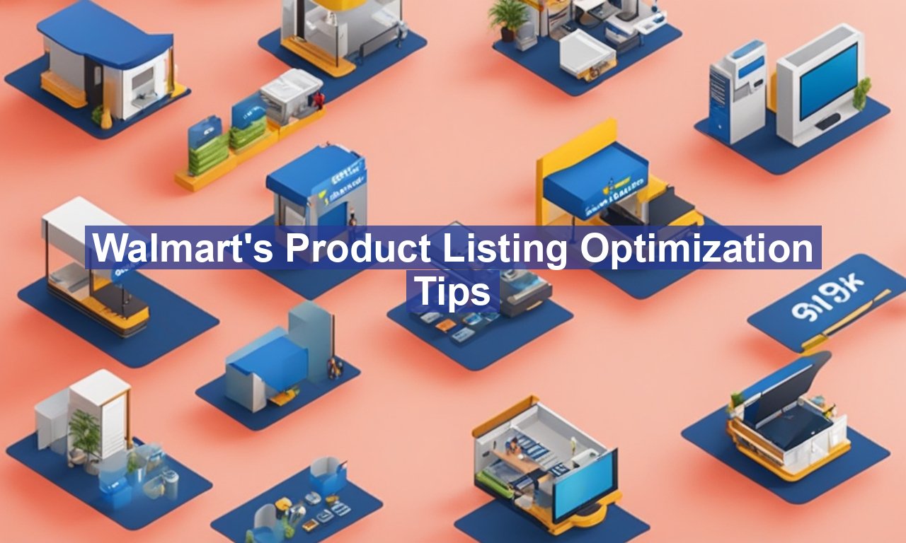 Walmart's Product Listing Optimization Tips