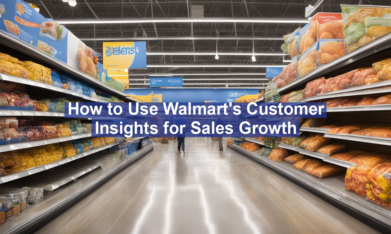 How to Use Walmart's Customer Insights for Sales Growth