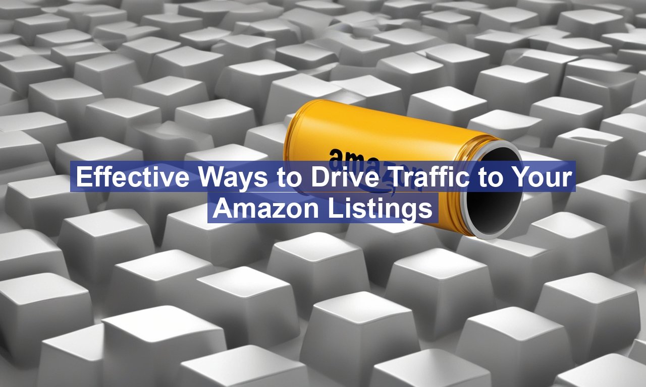 Effective Ways to Drive Traffic to Your Amazon Listings