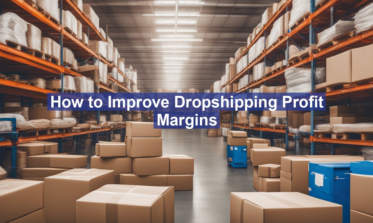 How to Improve Dropshipping Profit Margins